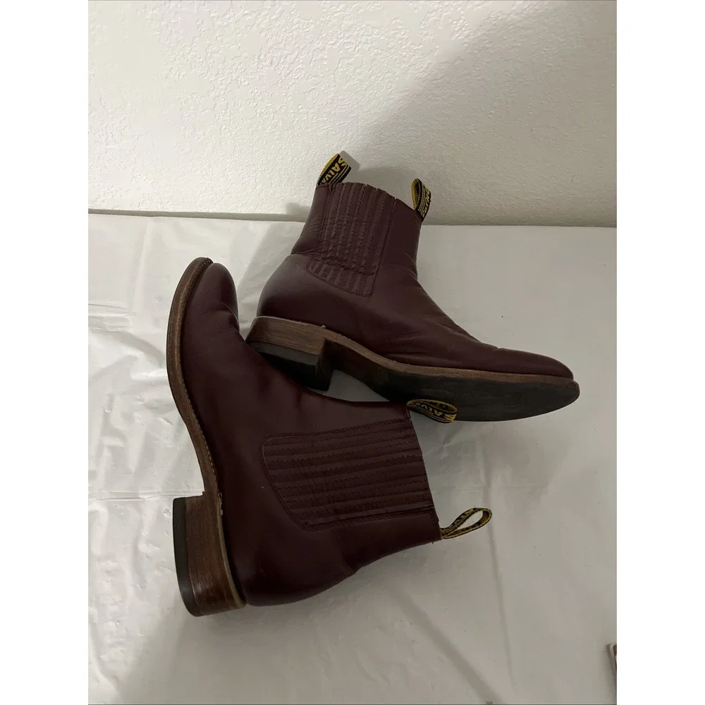 Potro Salvaje Mexican Genuine Leather Boots Mens 28 Mexico 9.5-10 US Charro Red